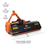 3 Point Flail Mowers with Hydraulic Side Shift - Image 12