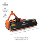3 Point Flail Mowers with Hydraulic Side Shift - Image 24